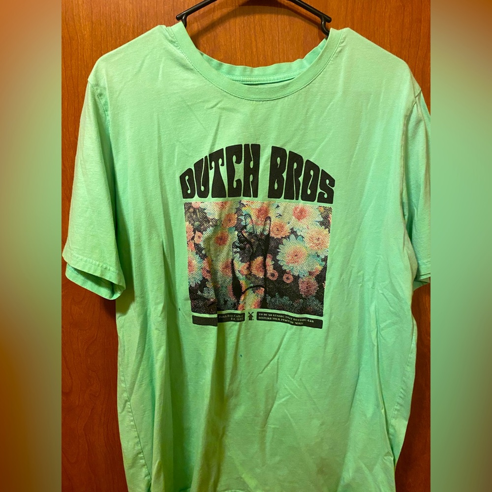 Neon Green Dutch Bros Shirt